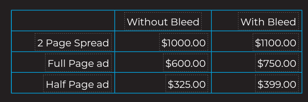 rates for INFORMED NY magazine