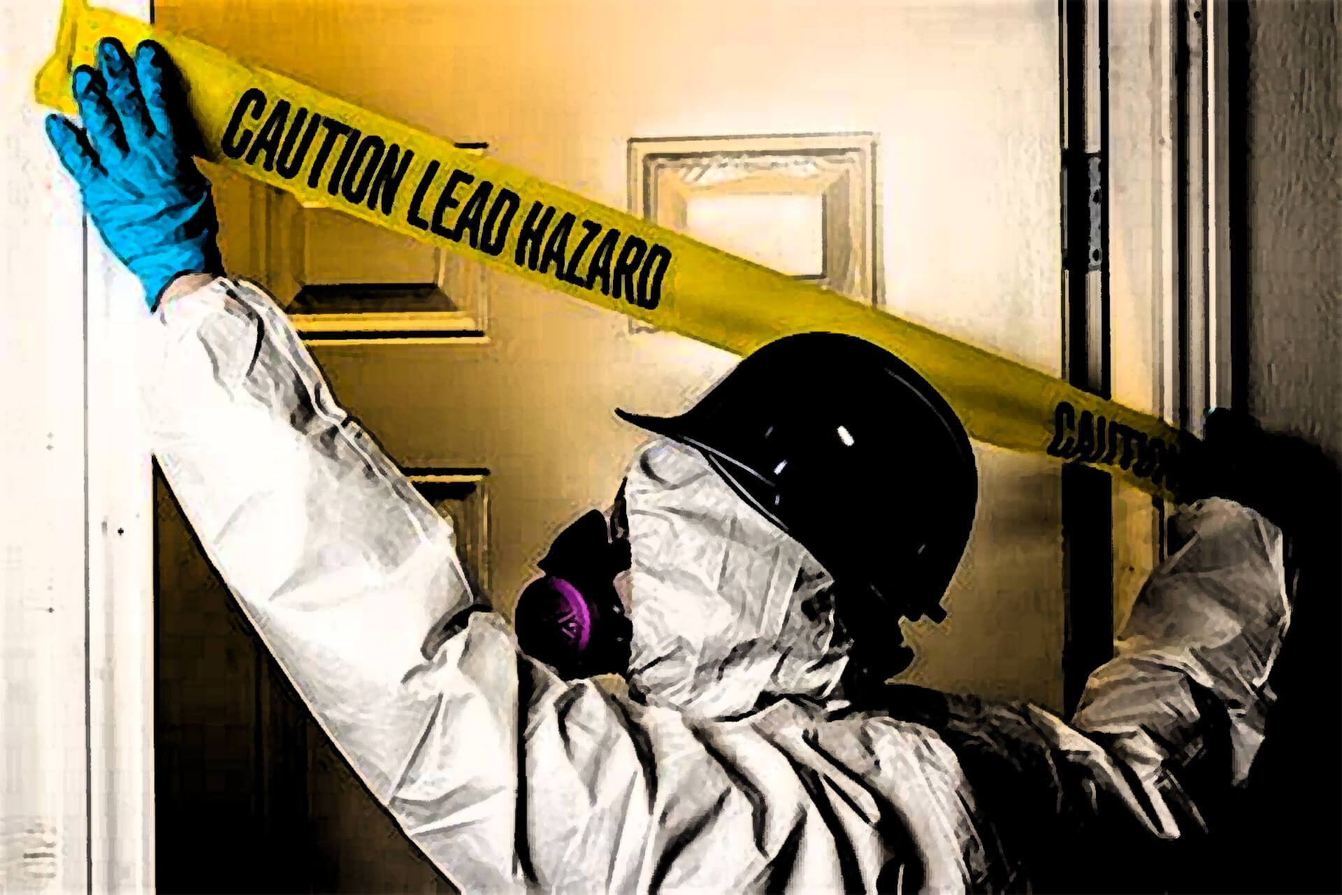 caution lead paint