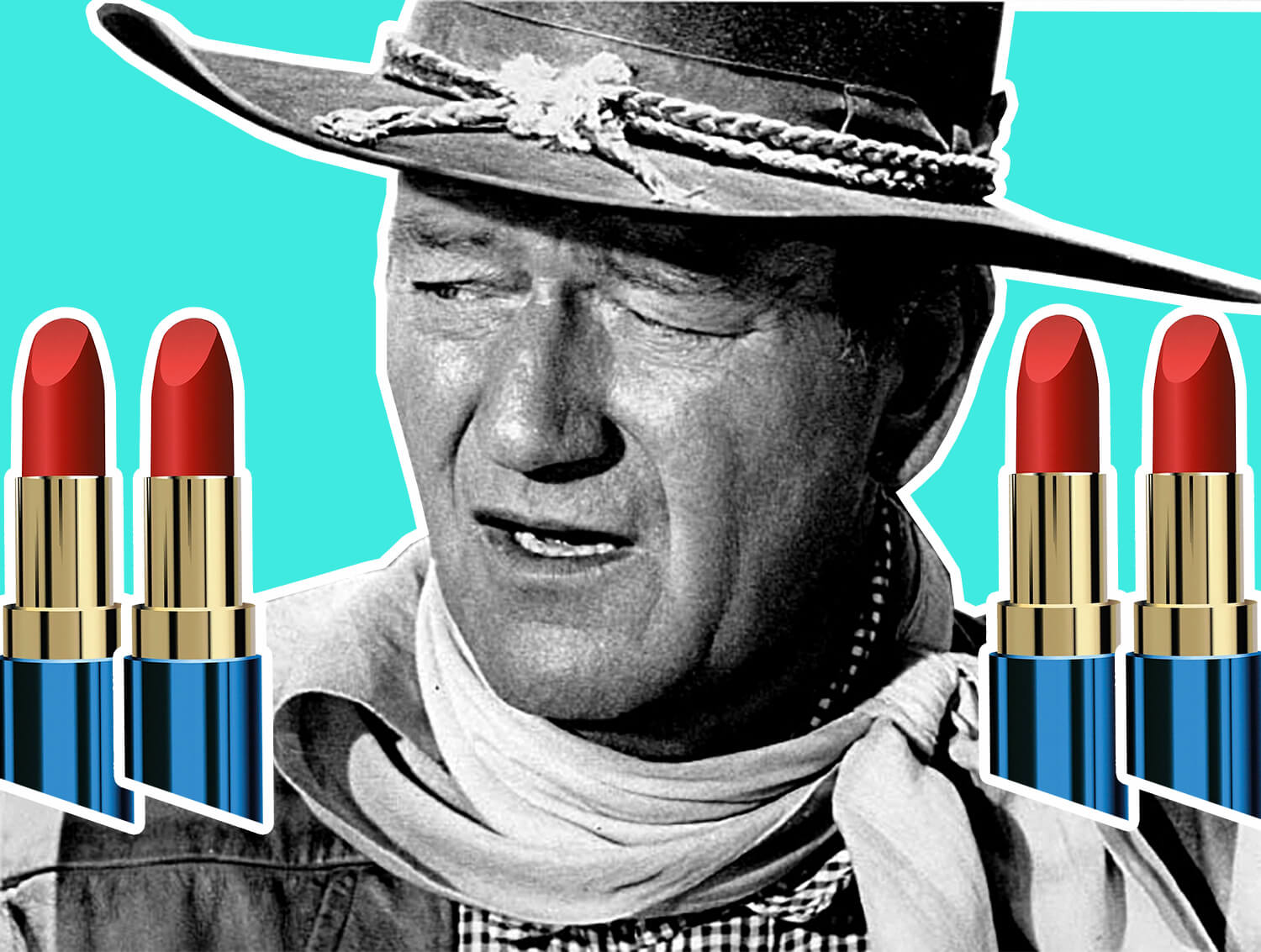 john wayne and makeup