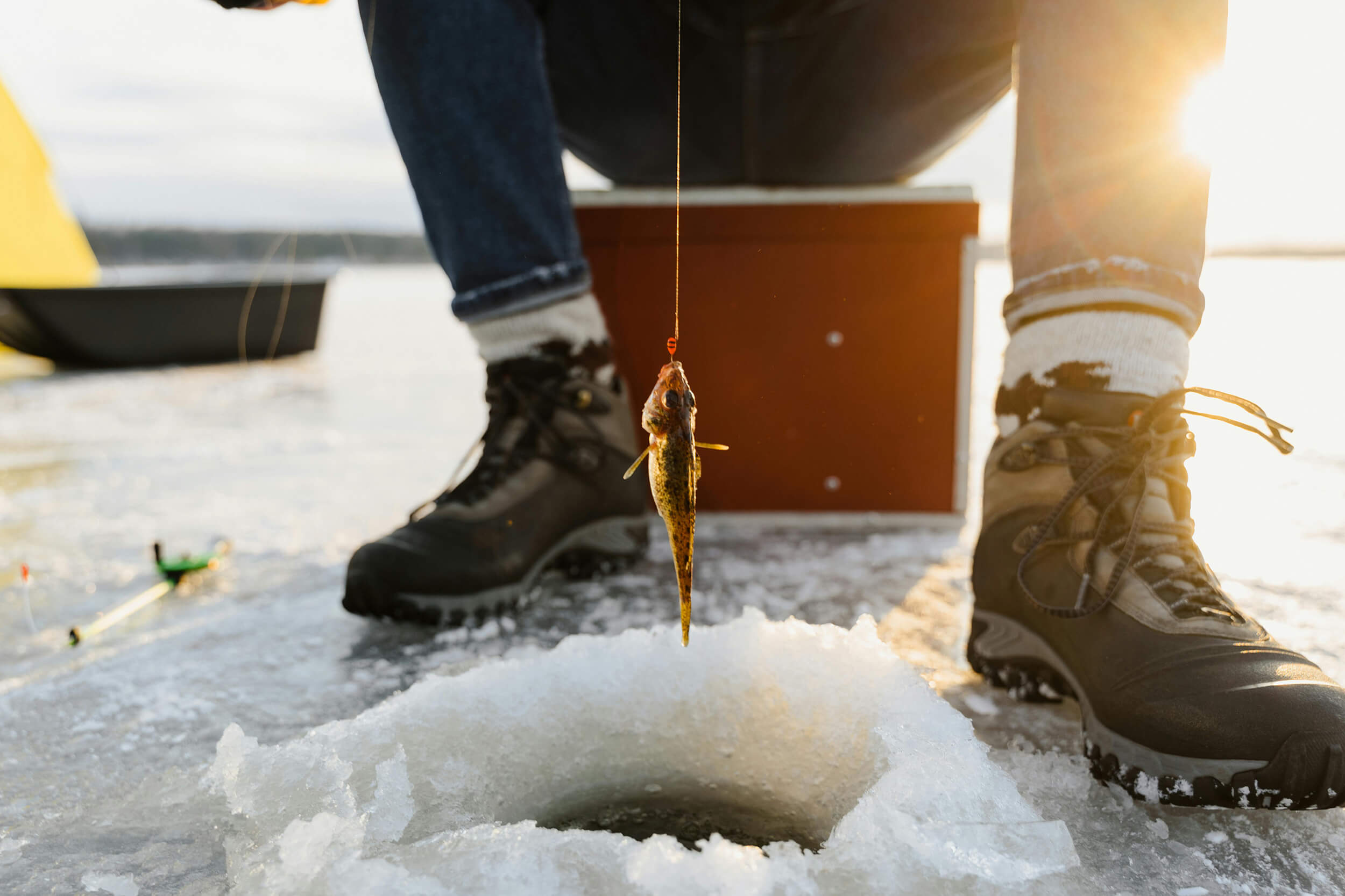 ice fishing