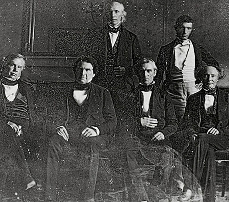 photo of pres polk and his cabinet